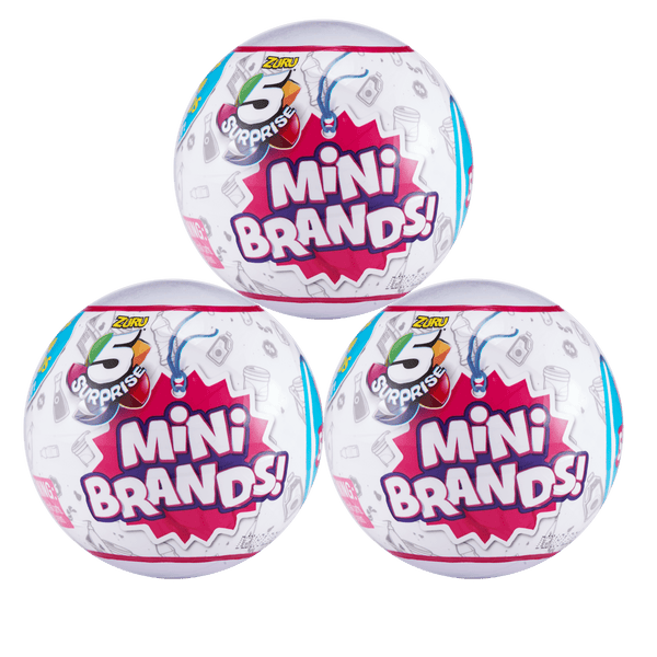 Mini Brands NEW Mystery Capsule Collectible Toy (3 Pack)