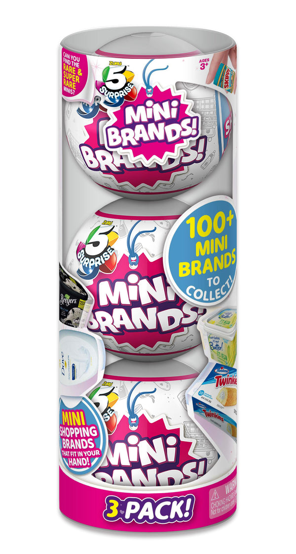 Mini Brands NEW Mystery Capsule Collectible Toy (3 Pack)